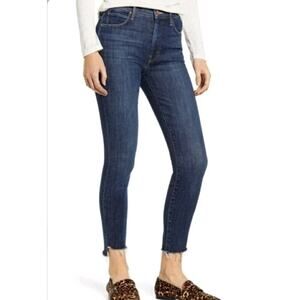 Mother The Stunner Zip Ankle Step Fray Jeans Sz 25 One Fell Sweep Skinny Raw (V5
